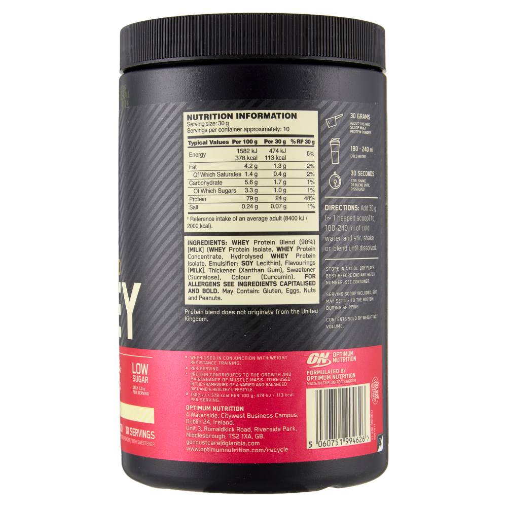 Optimum Nutrition Gold Standard 100% Whey Vanilla Ice Cream 300 g