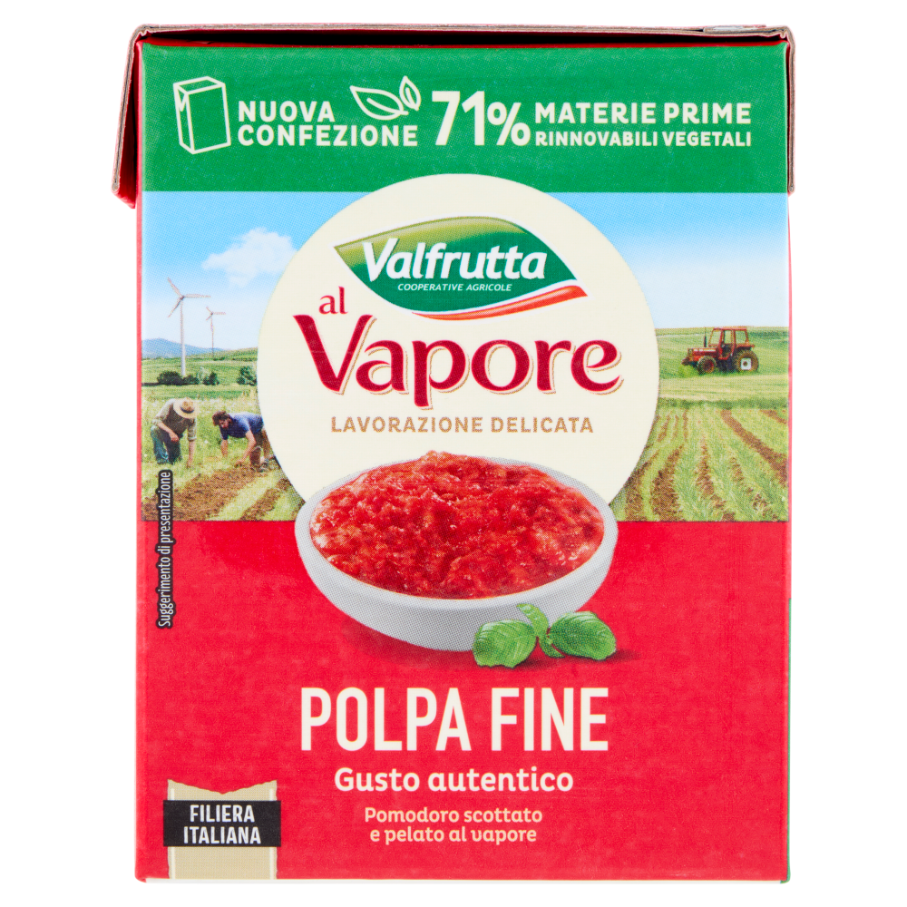 Valfrutta al Vapore Polpa Fine 390 g