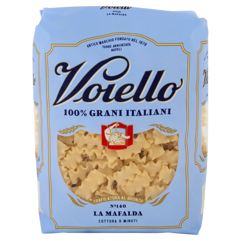 Voiello Pasta La Mafalda N°140 Grani 100% Italiani Trafilata Bronzo 500g