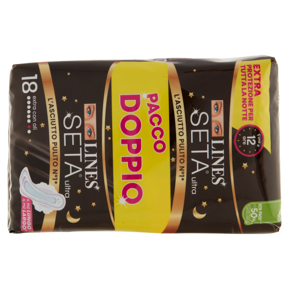 Lines Seta ultra extra con ali 18 pz