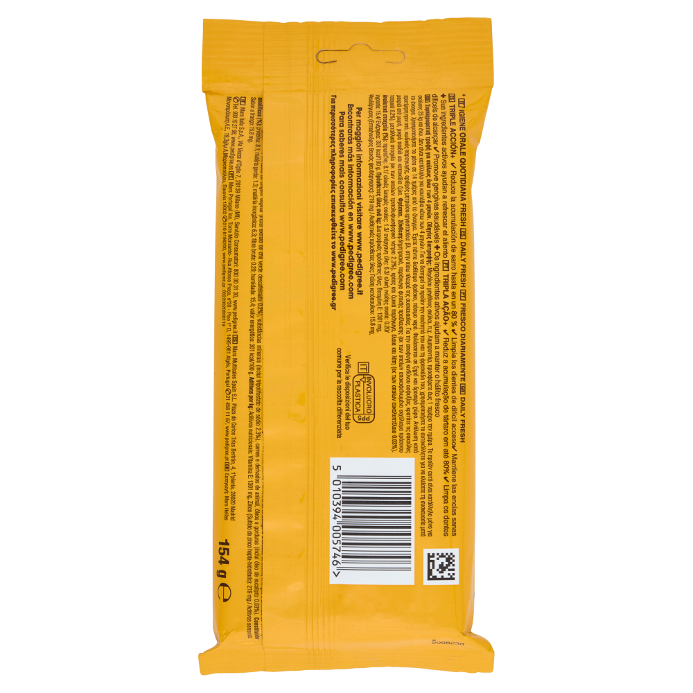 Pedigree Dentastix Fresh Snack per igiene orale Cane Grande 4 Pezzi 154 g