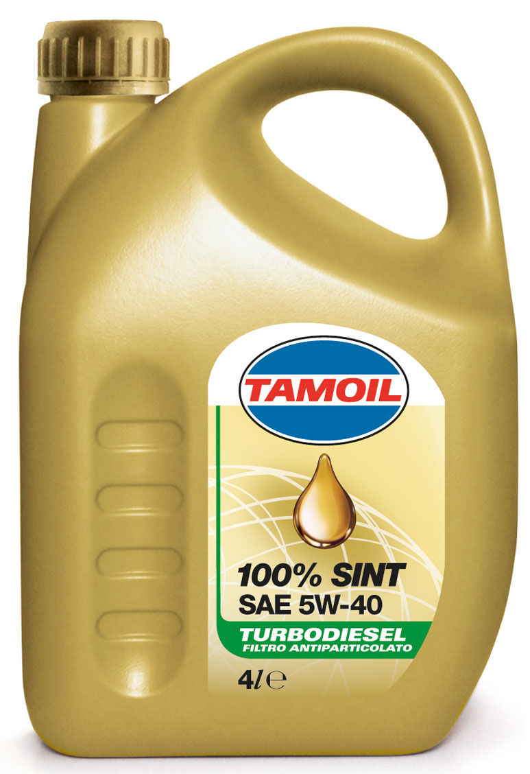 Tamoil 100% Sint SAE 5W-40 TD olio per motore 4 L Auto