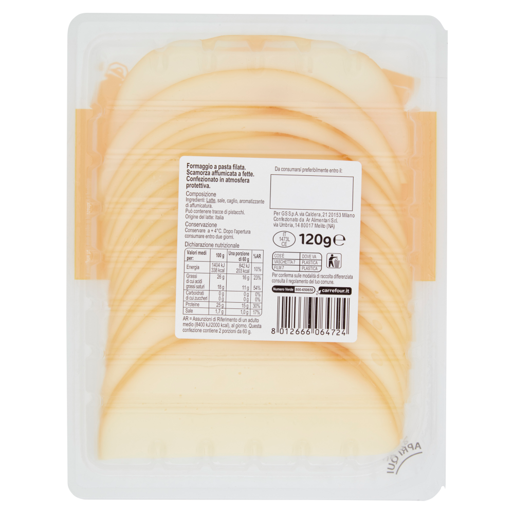 Carrefour Classic Scamorza Affumicata 120 g