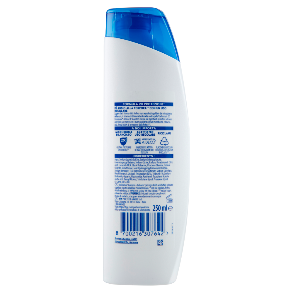 Head & Shoulders Antiforfora Shampoo + Balsamo 2in1 Classic Clean 250 ml