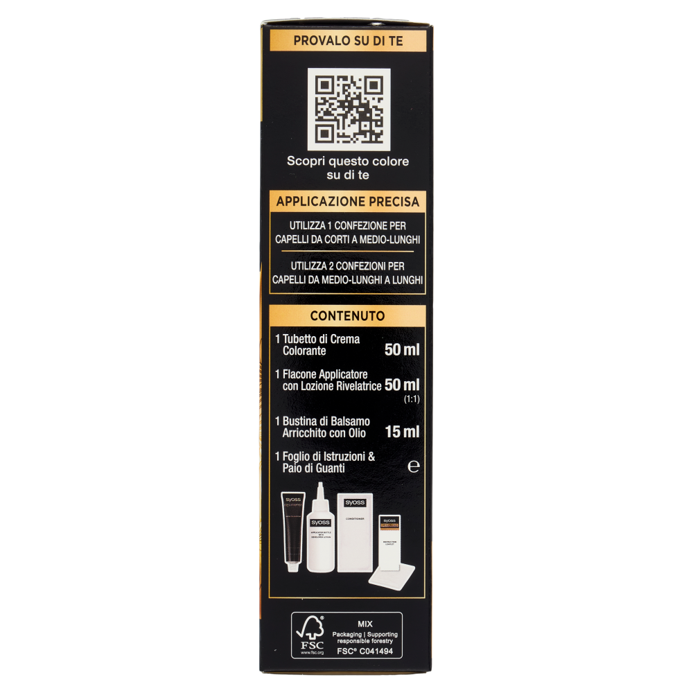 Syoss By Palette oleo intense Nero Intenso 1-10