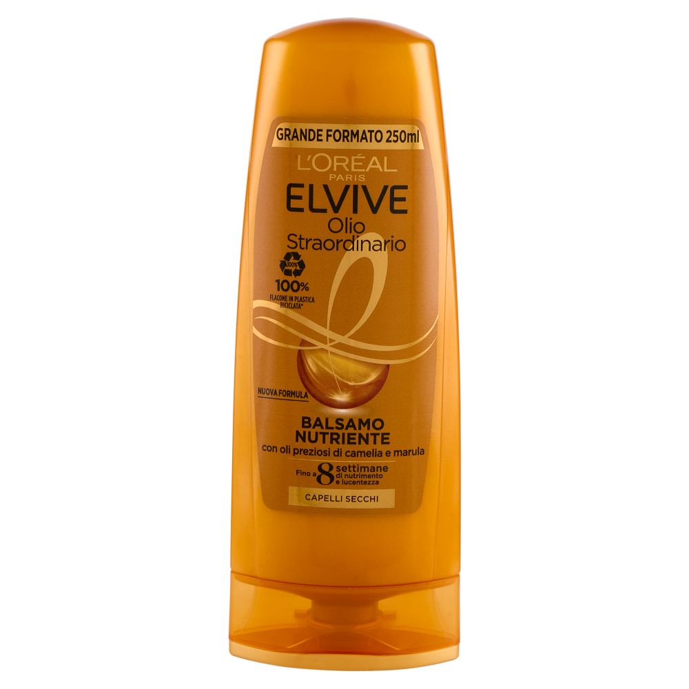 Elvive Olio Straordinario Balsamo Nutriente, per Capelli Secchi, 250 ml