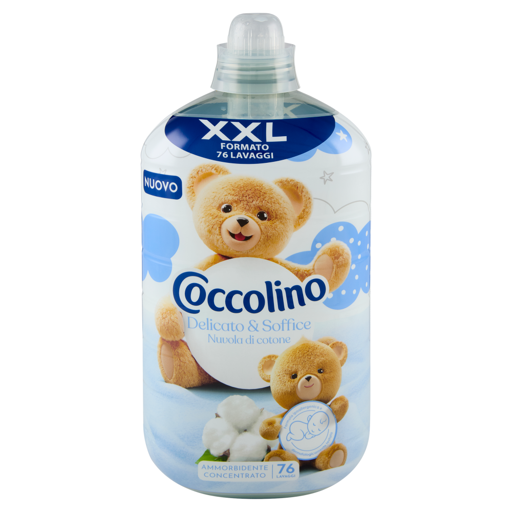 Coccolino Ammorbidente Concentrato Delicato & Soffice Nuvola di cotone 76 Lavaggi 1750 ml