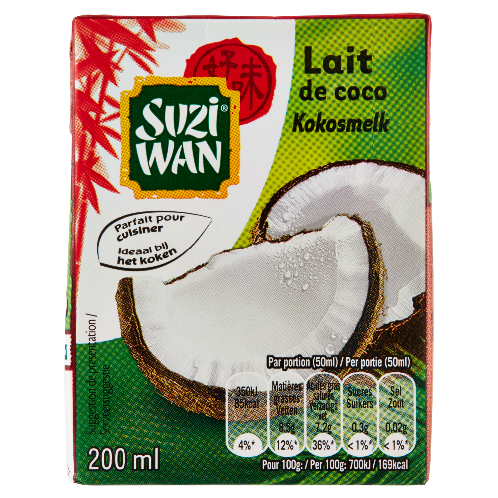 Suzi Wan Latte di noce di cocco 200 ml