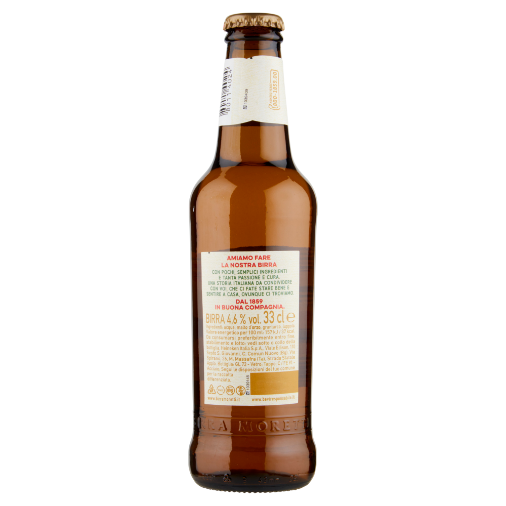 Birra Moretti Ricetta Originale 33 cl