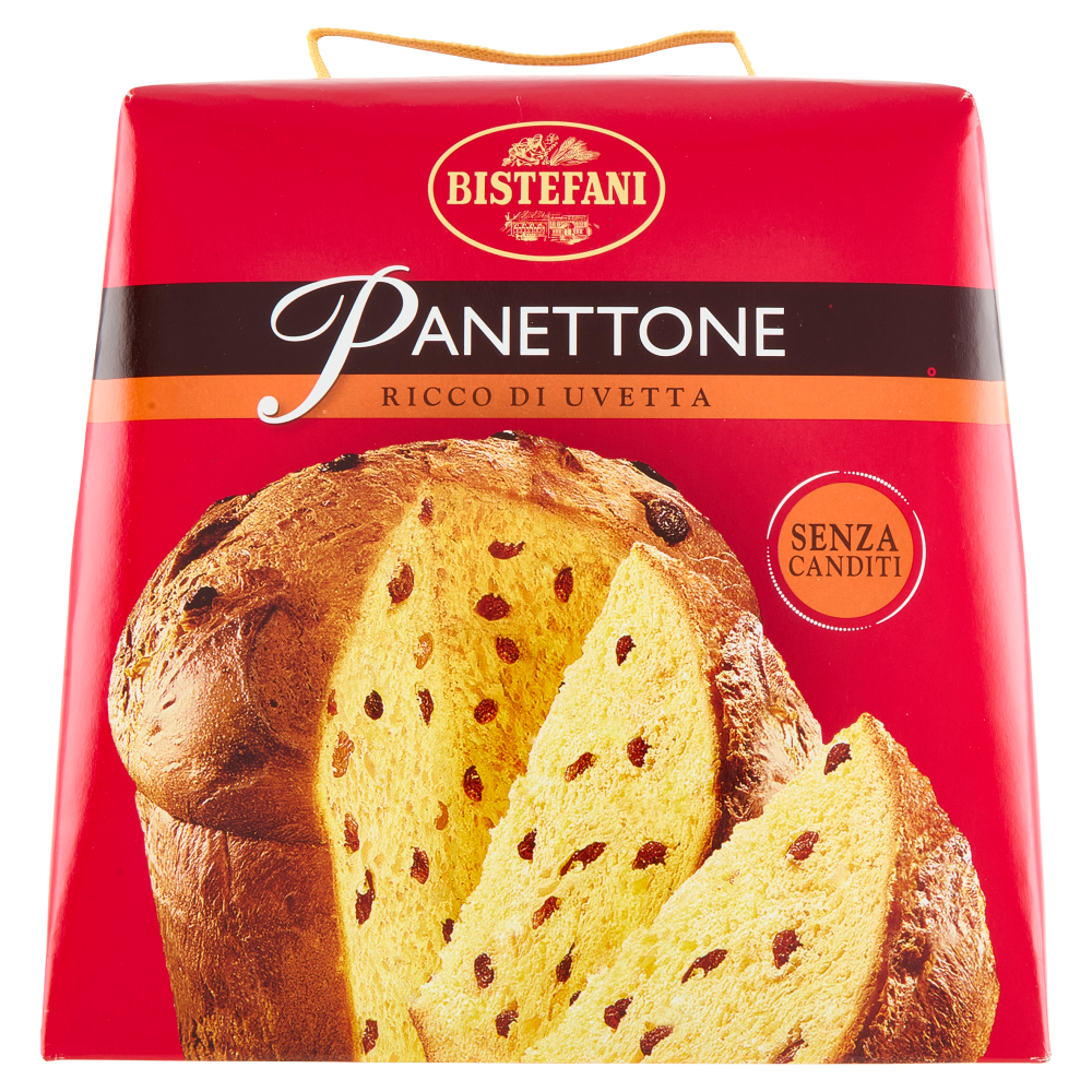 Bistefani Panettone Ricco di Uvetta Senza Canditi 700 g