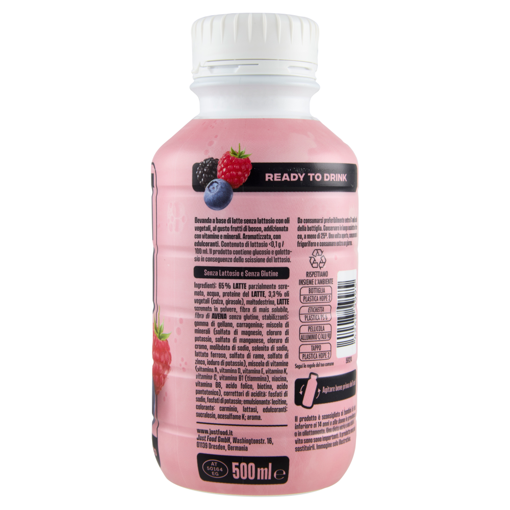 J*st Food Pasto da Bere Gusto Frutti di Bosco 500 ml