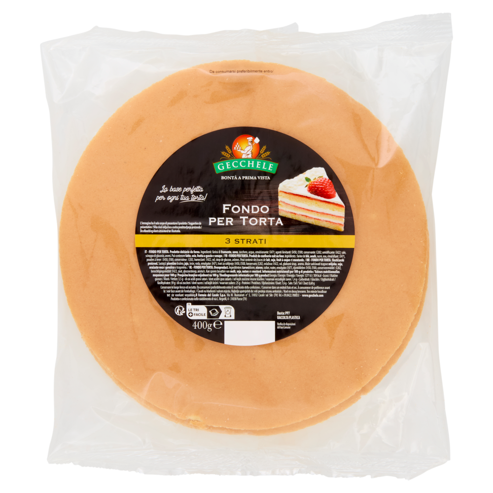 Gecchele Fondo per Torta 3 Strati 400 g