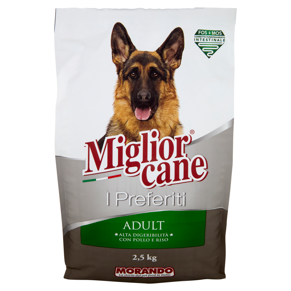Migliorcane I Preferiti Adult Alta Digeribilità con Pollo e Riso 2,5 kg