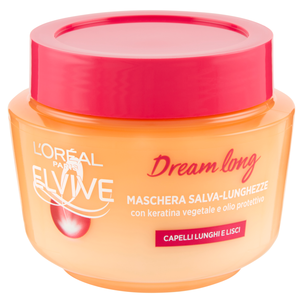 L'Oréal Paris Maschera Capelli Elvive Dream Long, per Capelli Lunghi e Danneggiati, 300 ml