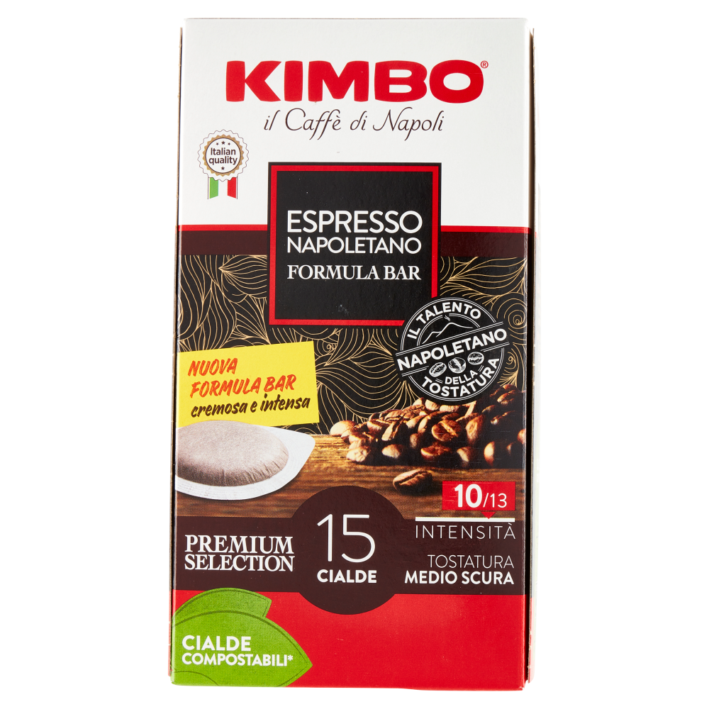 Kimbo Espresso Napoletano Formula Bar 15 Cialde Compostabili* 109.5 g
