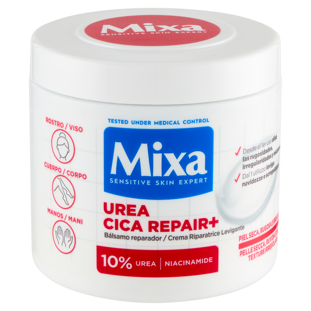 Mixa Urea Cica Repair+ Crema Riparatrice Levigante 400 ml