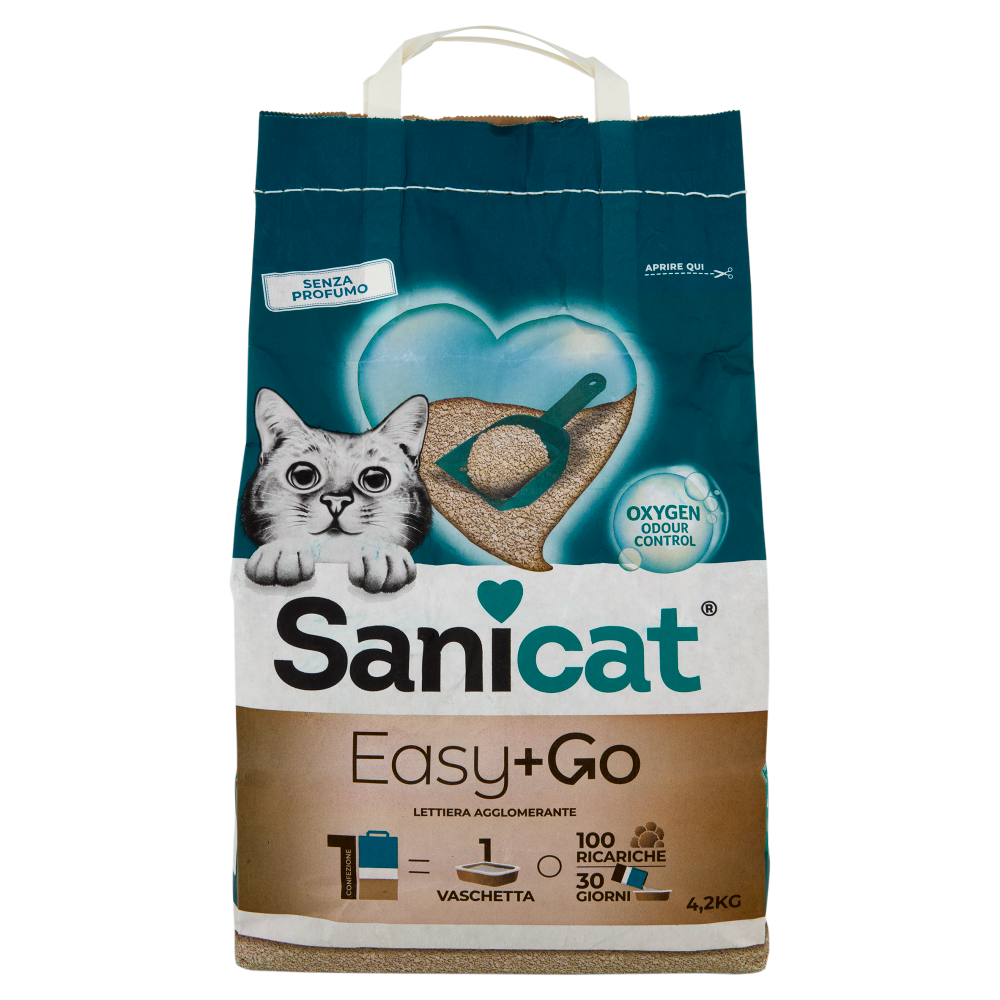 Sanicat Easy+Go Lettiera Agglomerante 4,2 Kg