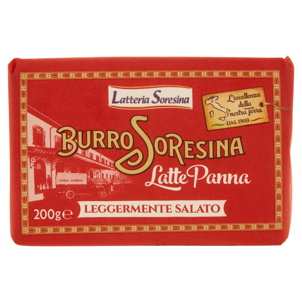 Latteria Soresina Burro Soresina Latte Panna Leggermente Salato 200 g