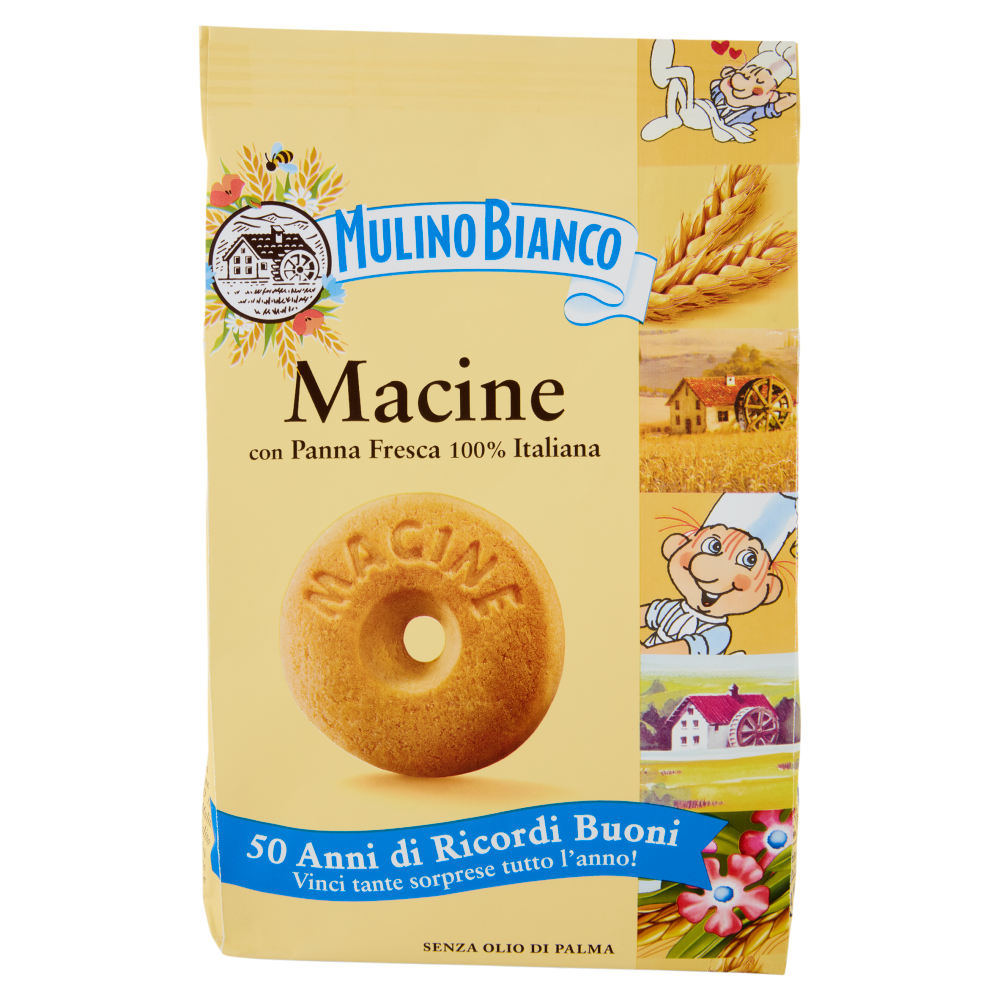 Mulino Bianco Macine Biscotti con Panna Fresca 350g