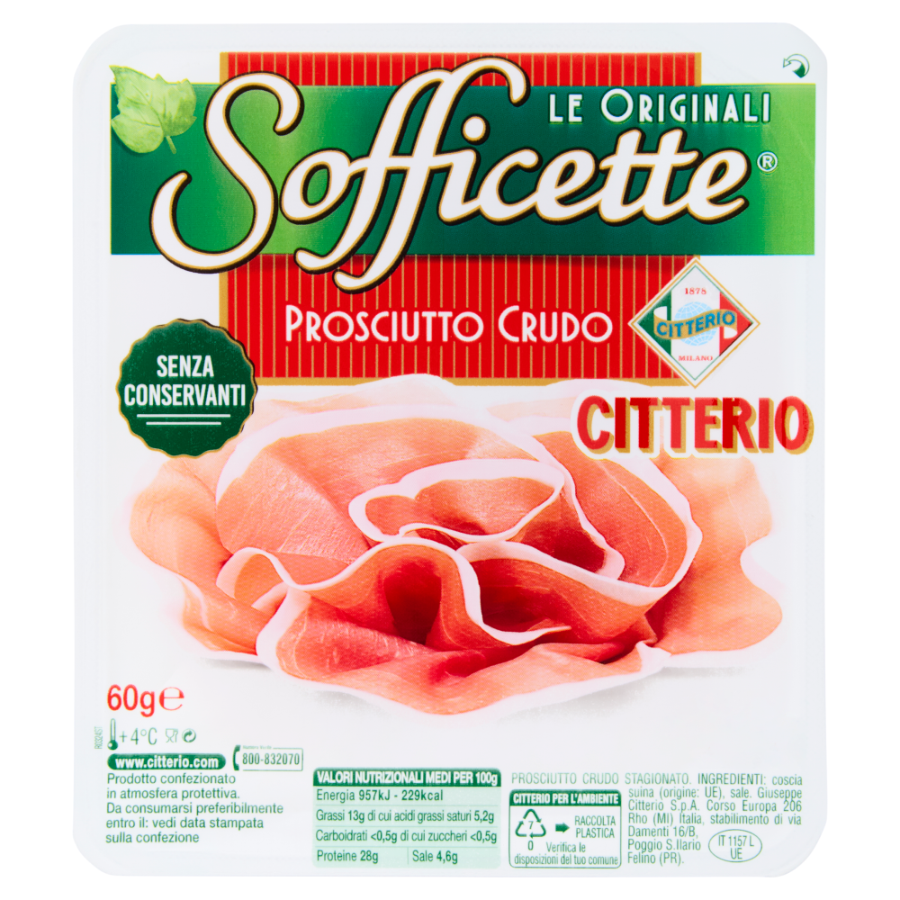 Citterio Sofficette Prosciutto Crudo 60 g
