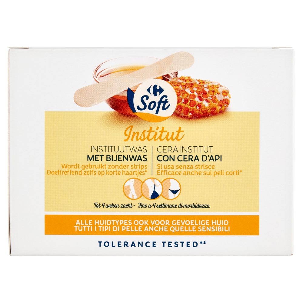 Carrefour Soft Cera Institut con Cera d'Api Tutti i Tipi di Pelle Anche Quelle Sensibili 400 g