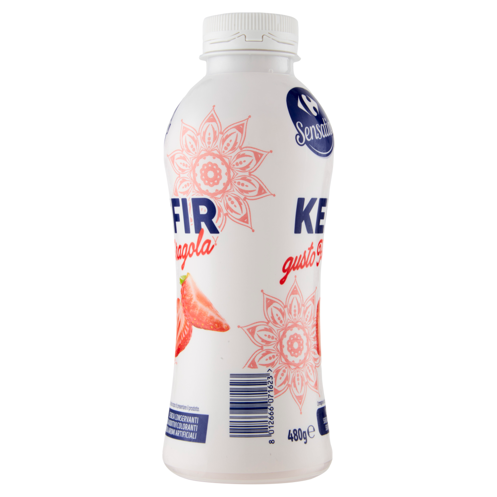Carrefour Sensation Kefir gusto Fragola 480 g