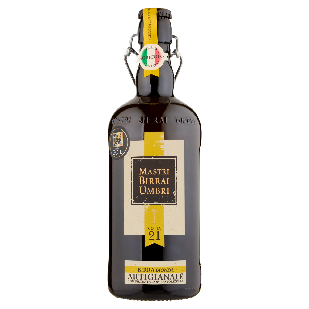 Mastri Birrai Umbri Cotta 21 Birra Bionda Artigianale Non Filtrata Non Pastorizzata 0,75 L