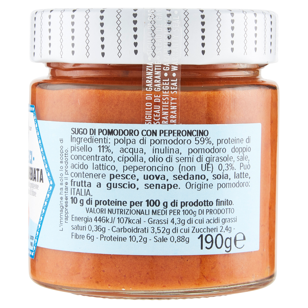 cascina San Cassiano I Proteici Sugo Arrabbiata 190 g