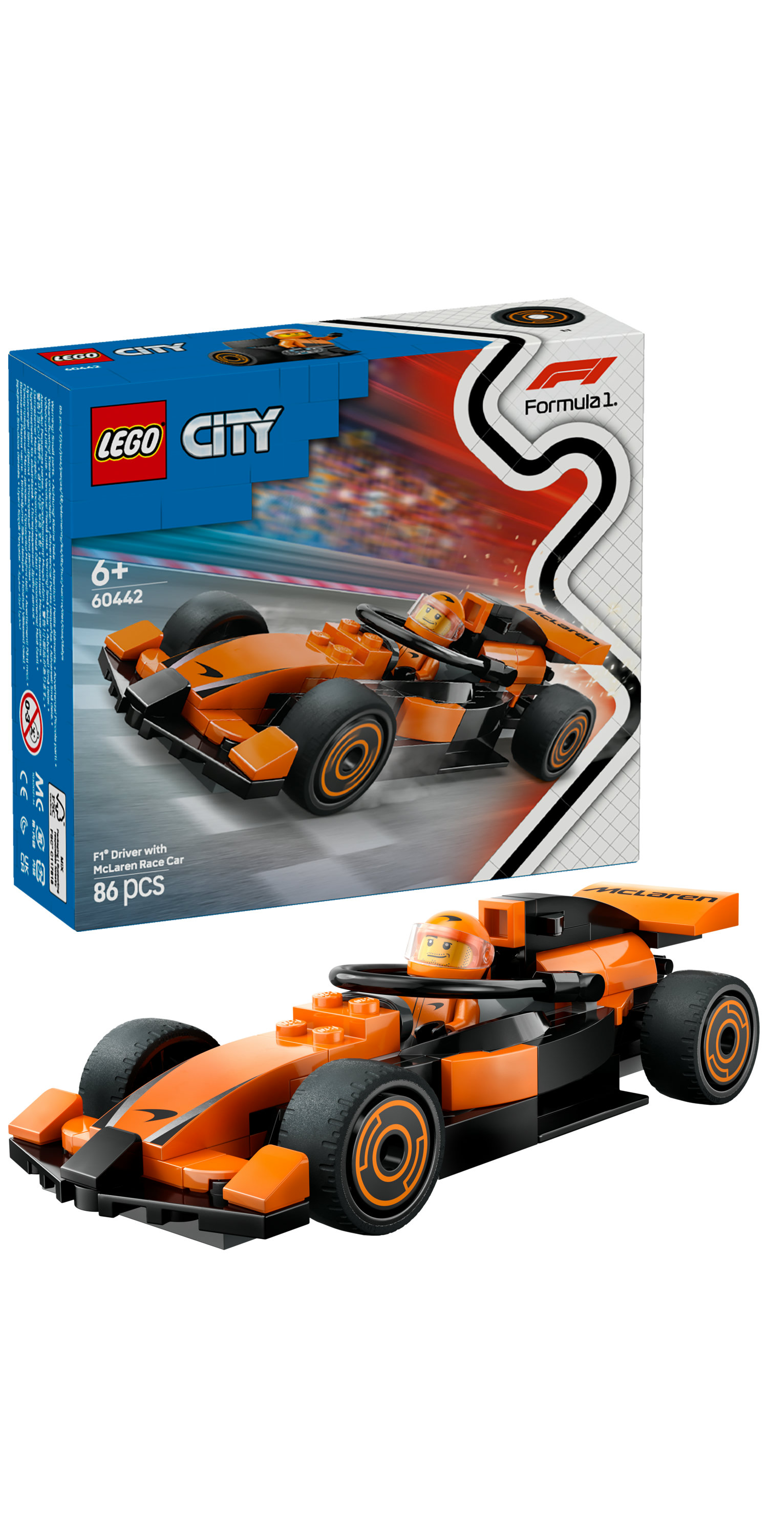 LEGO City Pilota e monoposto McLaren F1®