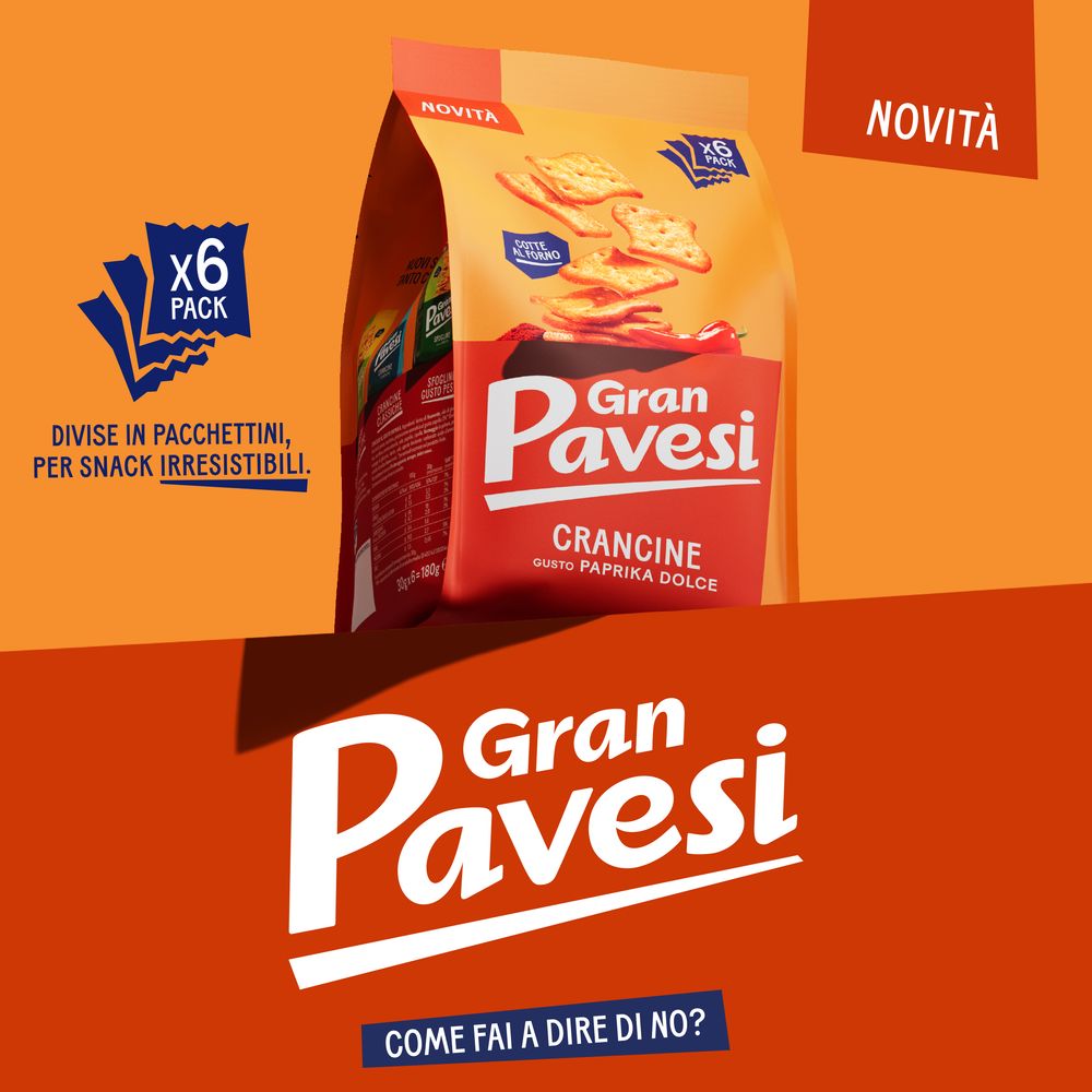 Gran Pavesi Crancine Paprika Dolce 180g