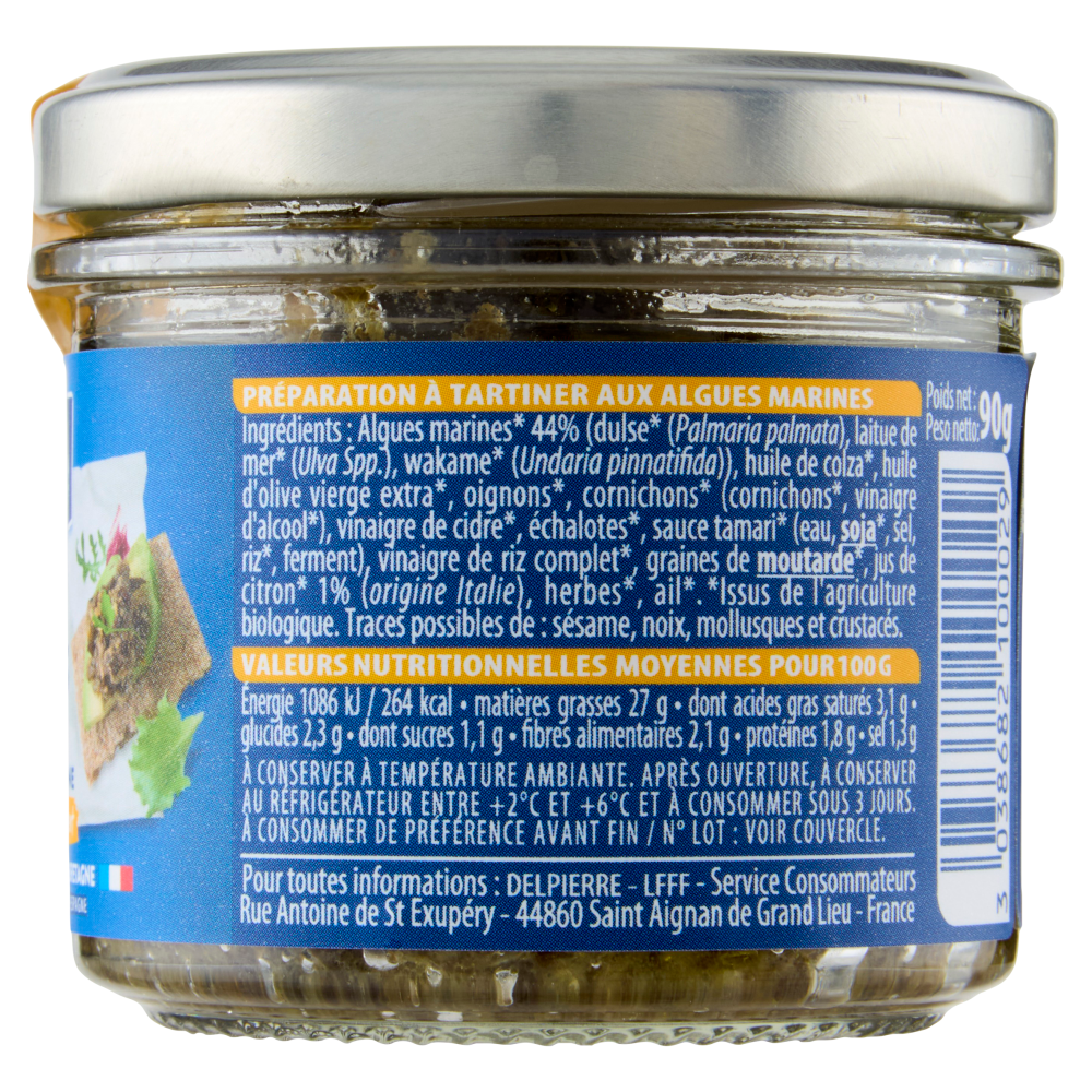 Delpierre Tartare di Alghe con limone 90 g