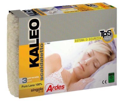 Ardes ARTK81 scaldaletto Sottocoperta elettrica 60 W Bianco Lana