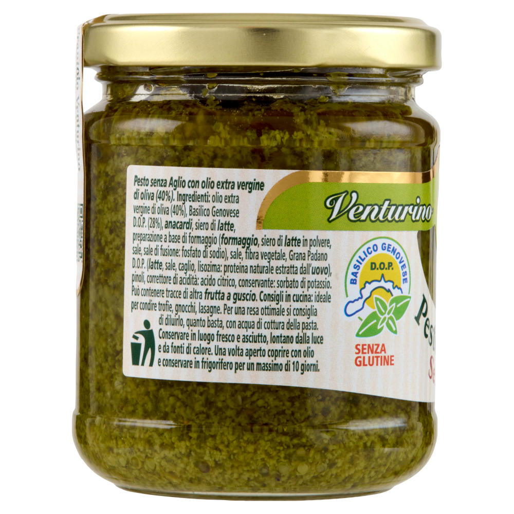Venturino Bartolomeo Pesto Delicato Senza Aglio 180 g