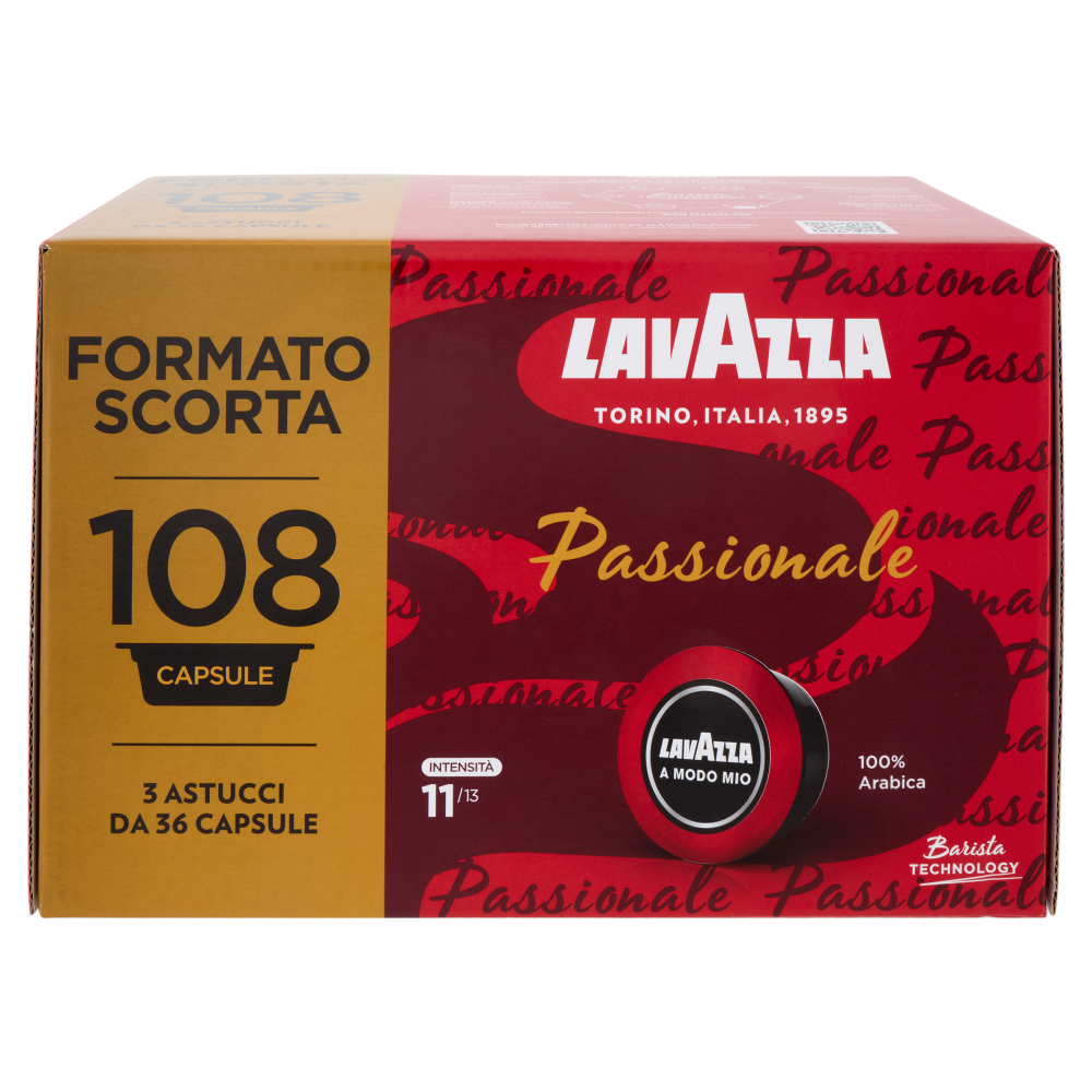 Lavazza A Modo Mio Passionale 108 Capsule 810 g