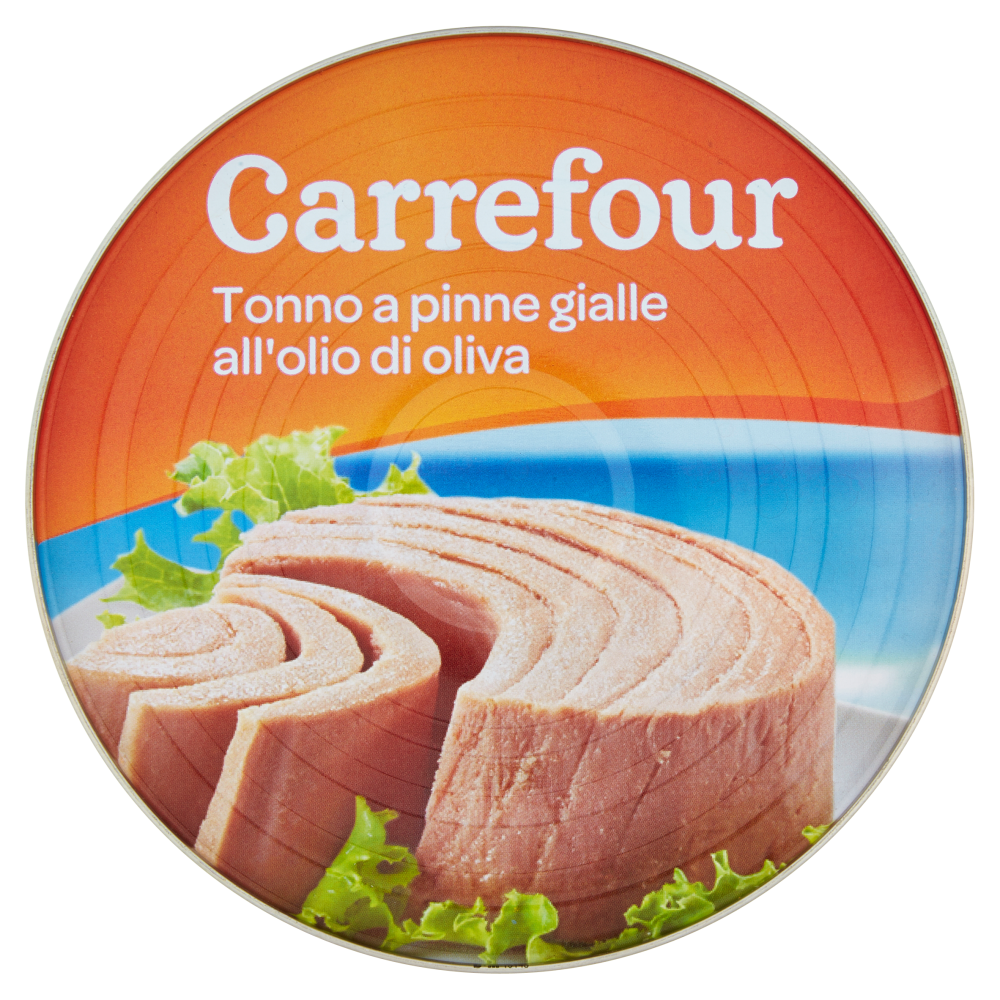 Carrefour Tonno a pinne gialle all'olio di oliva 500 g