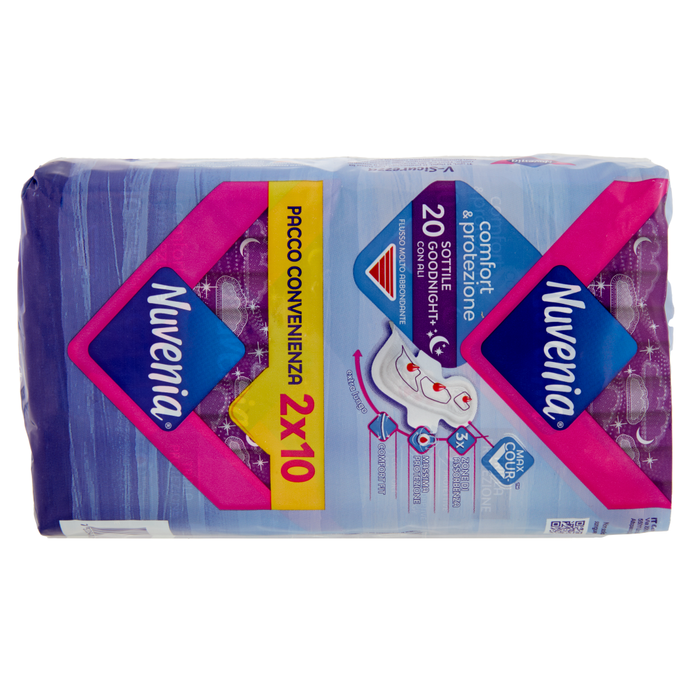 Nuvenia comfort & protezione Sottile Goodnight+ con Ali 2 x 10 pz