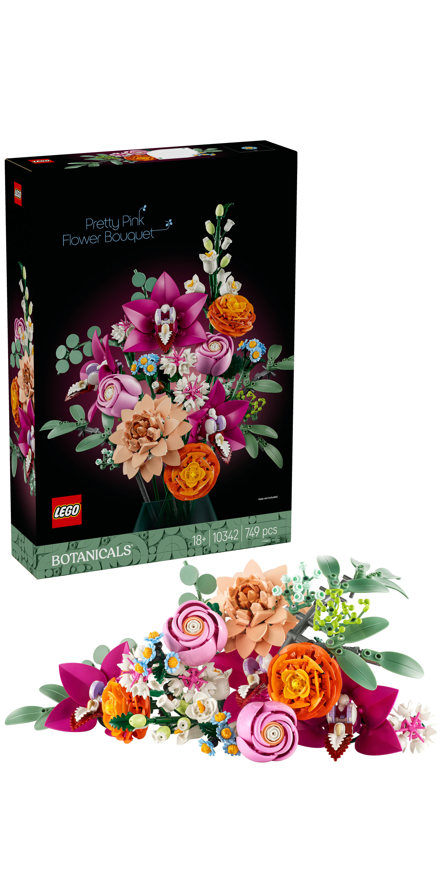 LEGO Botanicals Bouquet di fiori rosa