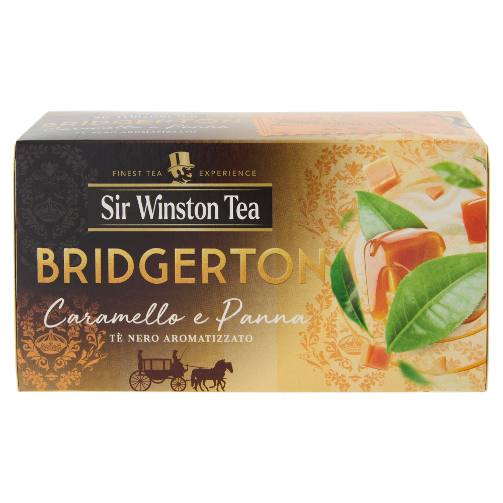 Sir Winston Tea Bridgerton Caramello e Panna Tè Nero Aromatizzato 20 x 1,75 g