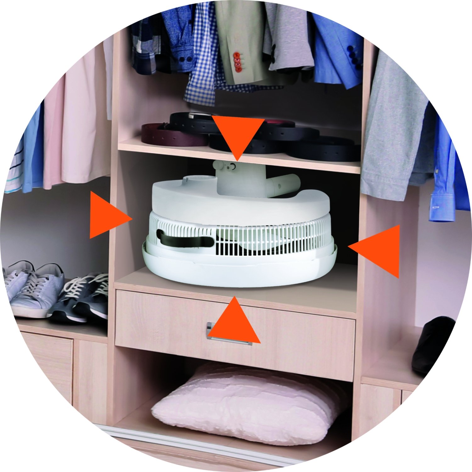 Carrefour Home HCDF12-25 ventilatore Bianco