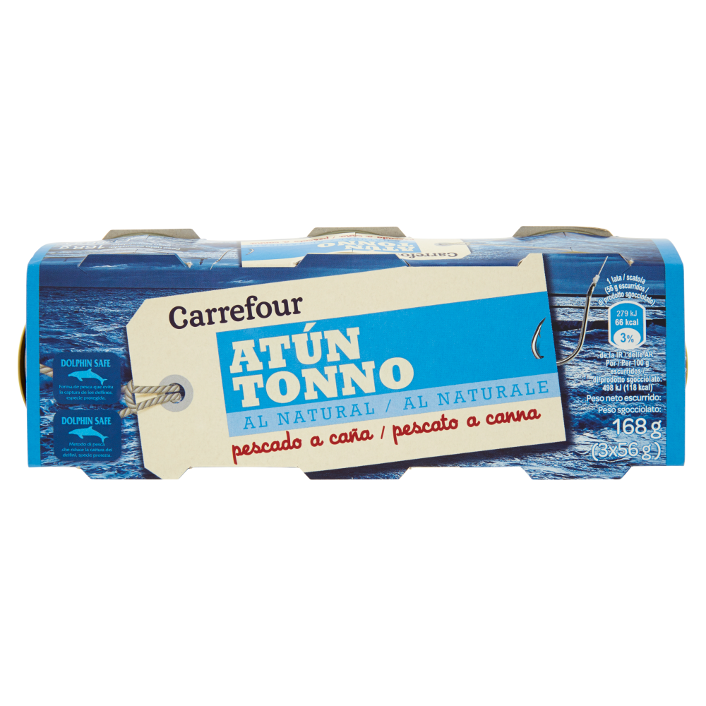 Carrefour Tonno al Naturale 3 x 80 g