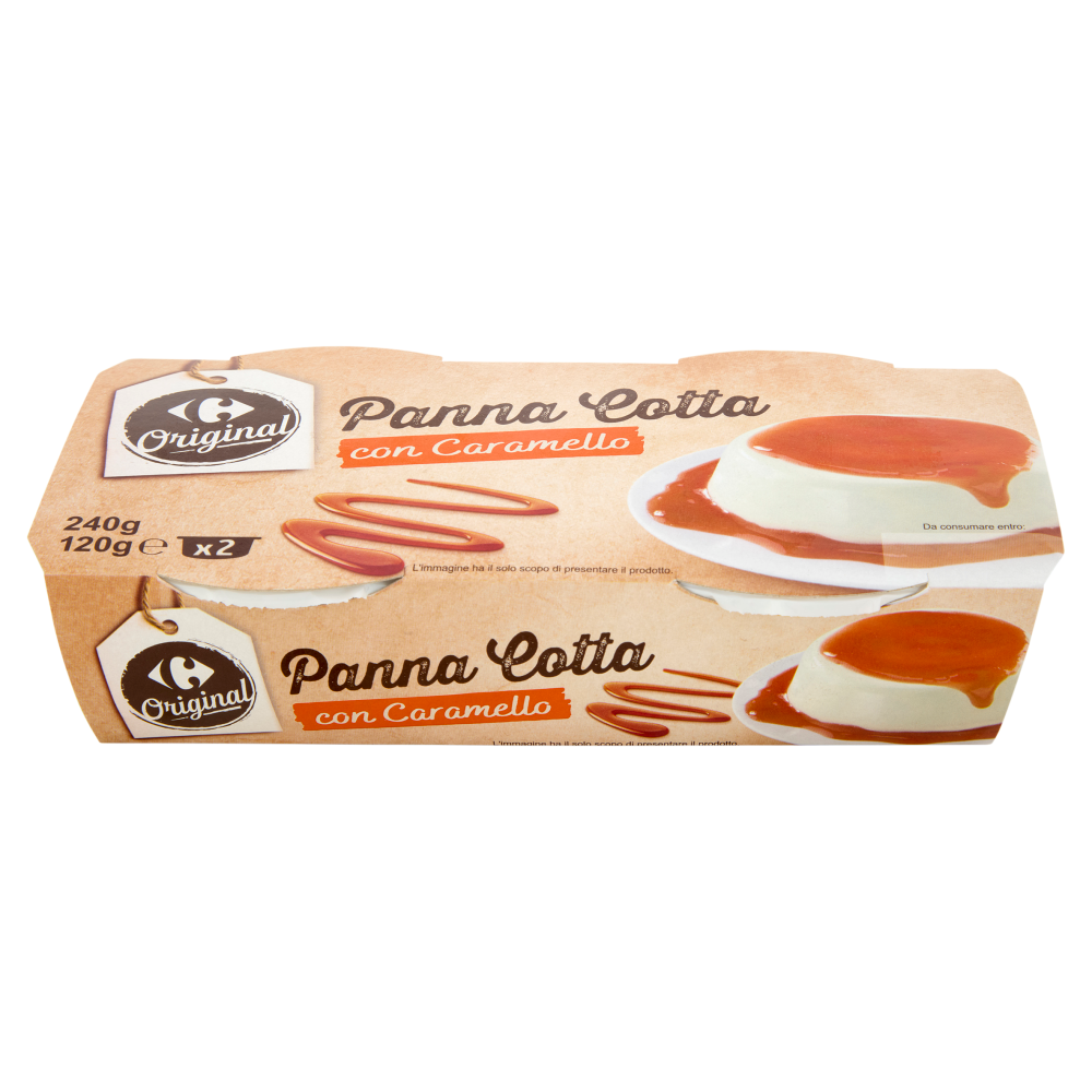 Carrefour Original Panna Cotta con Caramello 2 x 120 g