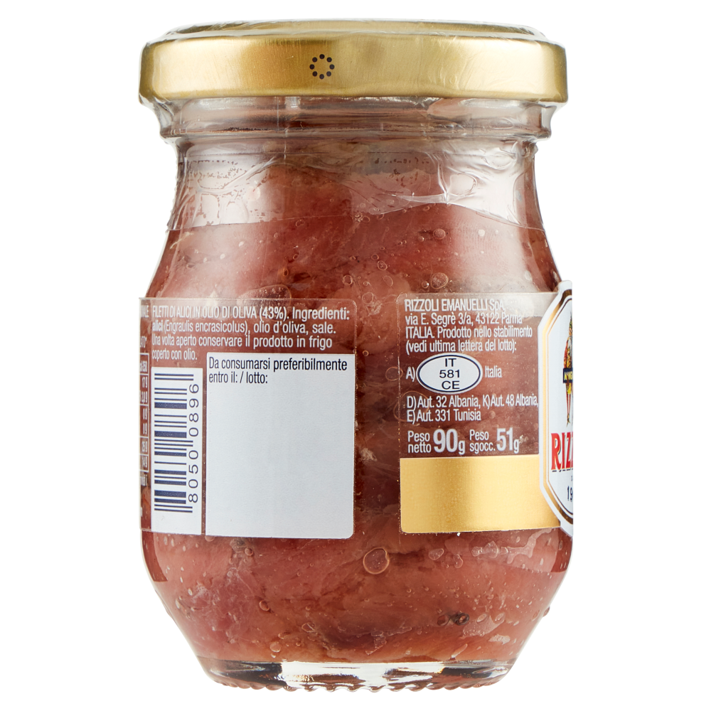 Rizzoli Filetti di Alici in olio di oliva 90 g