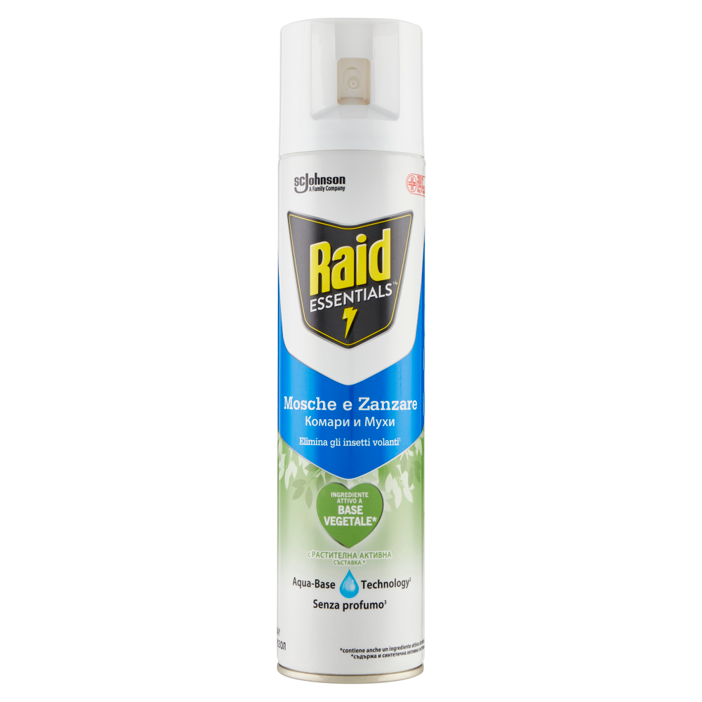 Raid Essentials Mosche e Zanzare, 400 ml