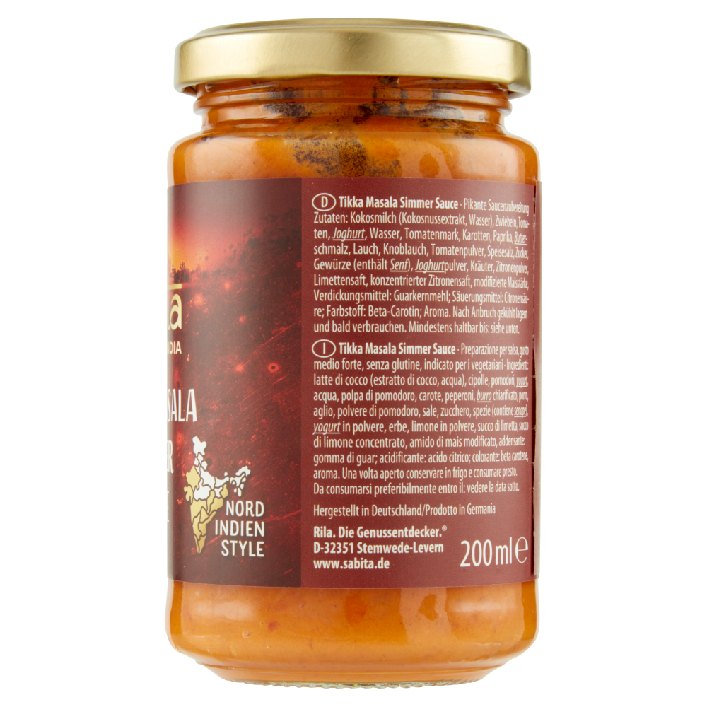 sabita Tikka Masala Simmer Sauce 200 ml