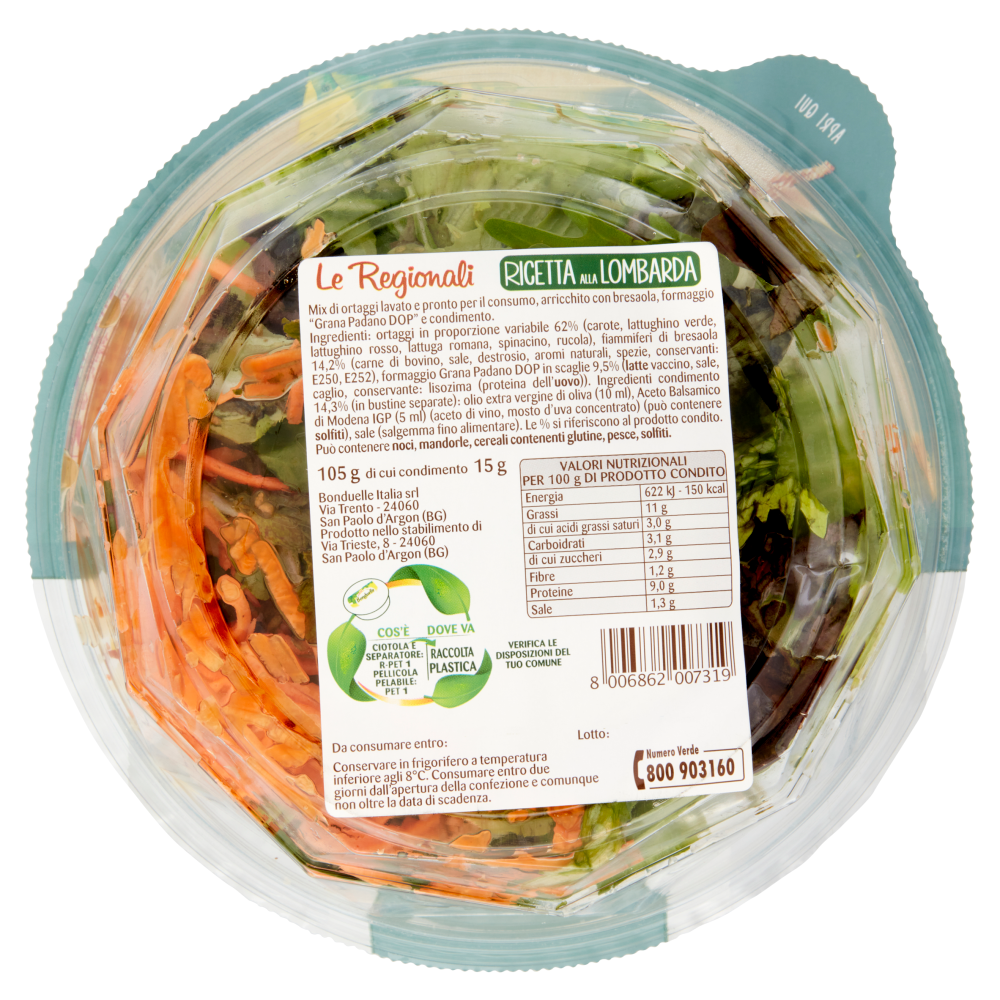 Bonduelle Le Regionali Ricetta alla Lombarda 105 g