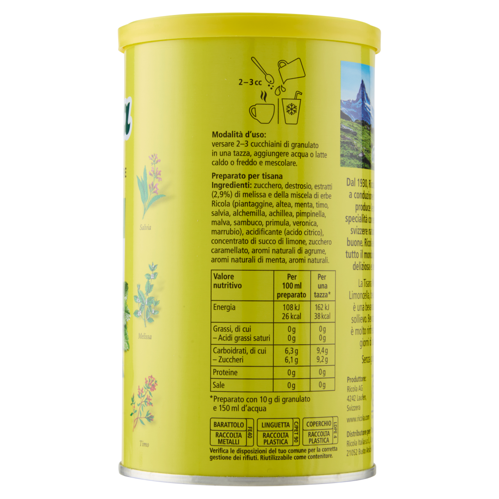 Ricola Melissa Limoncella 200 g