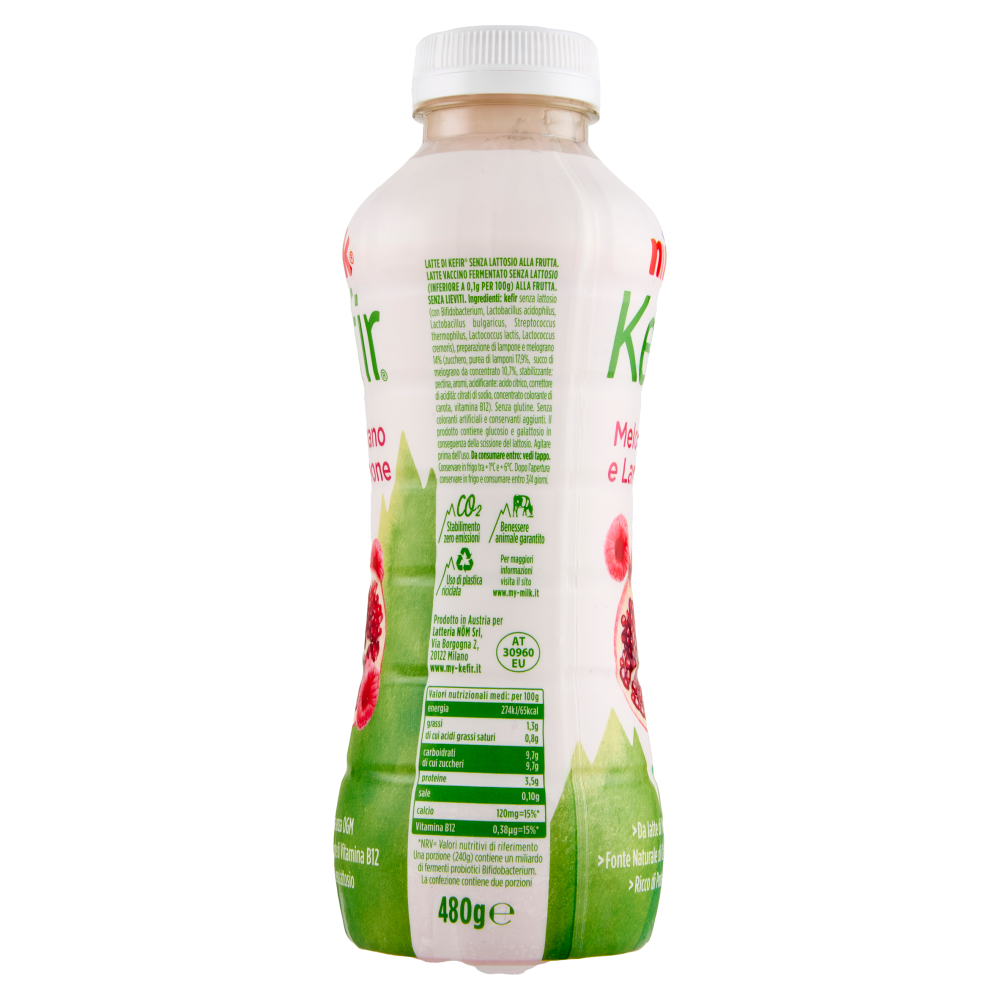 Milk Kefir Melograno e Lampone 480 g