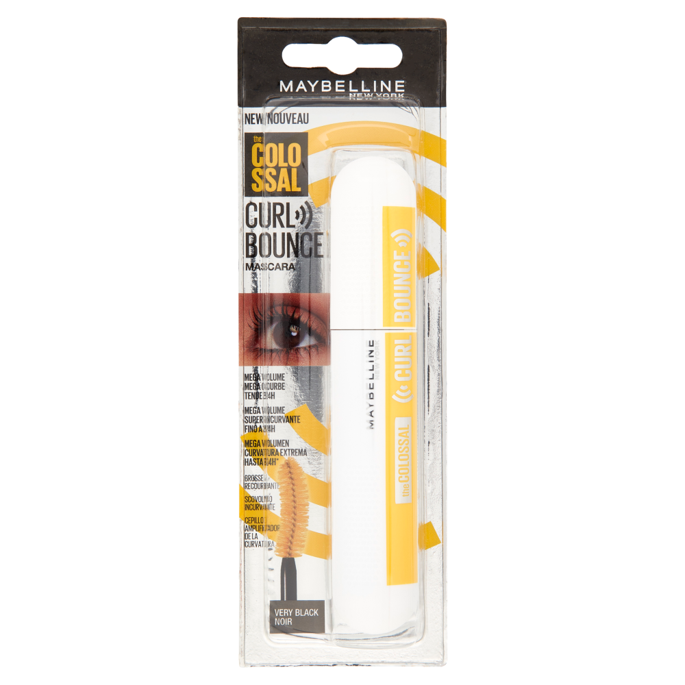 Maybelline New York Colossal Curl Bounce Mascara, Very Black, 10 ml
