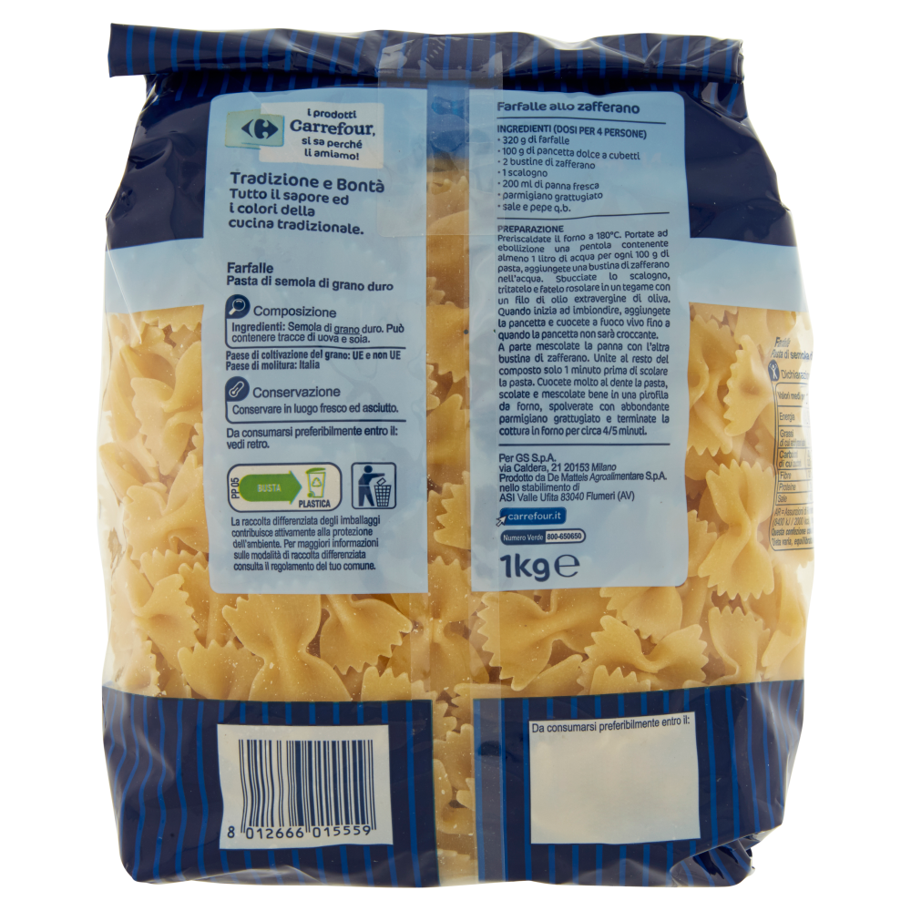 Carrefour N°66 Farfalle 1 kg