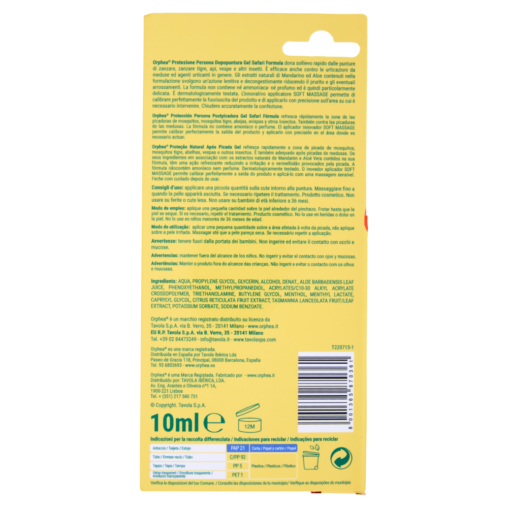 Orphea Dopopuntura Gel Safari 10 ml